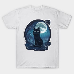 Cat Moonlight T-Shirt